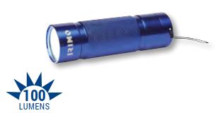[L-ALUM-1] Taskulamp LED COB 100lm, alumiiniumist, 3AAA, IP44