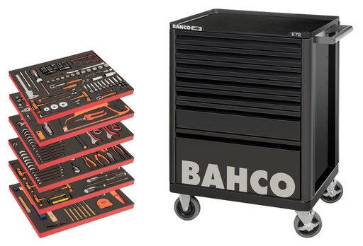 [LARGE] Tool trolley E72, 7 drawers, 360 tools - LARGE