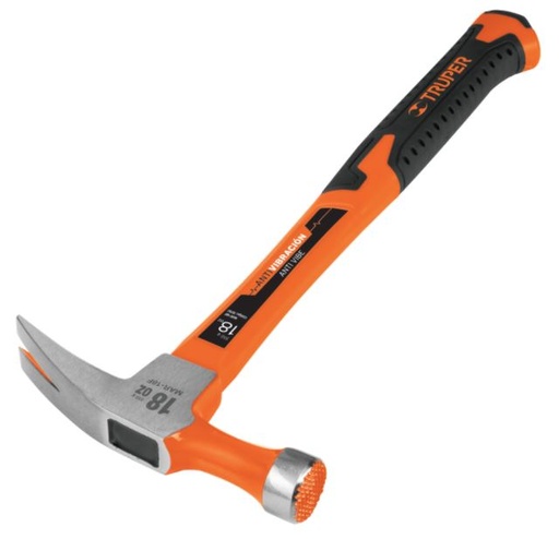 [MAR-18F] Carpenters hammer with extra long neck, fiberglass handle 510g Truper®