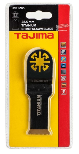 [MBT285-1] Multitööriista bimetall titaanium kattega saetera, sirge 28,5mm. Puidule, plastikule ja metallile