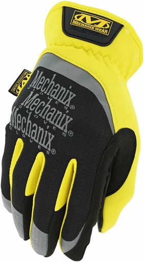 [MFF-01-010] Pirštinės Mechanix FastFit® L dydis. Geltonos. Rauktas rankogalis, dirbtinė oda, TrekDry®