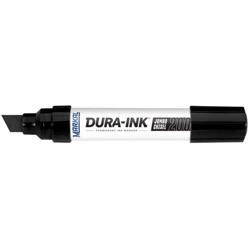 Industrinis rašalo markeris Dura-Ink 200 9,5-16mm. JUODAS. Kirstas galas. Beveik visiems paviršiams
