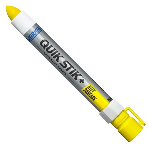 Tööstuslik tahkevärvi marker Markal QUIK STIK+ OILY SURFACE, KOLLANE