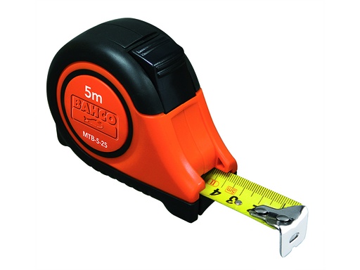 [MTB-5-25] Ruletė Bahco MTB 5m x 25mm su aut. stabdžiu gumuota