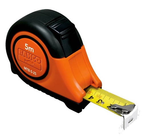 [MTB-5-25-M] Mērlente MTB 5m (platums 25mm) magn.