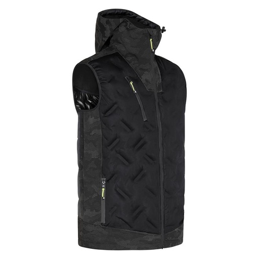 Sleeveless down jacket North Ways Barres 1104 Black, size M