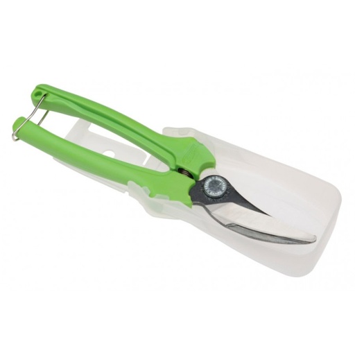 [P123-GREEN-B6] Šķēres dārza un floristikas darbiem 190mm , zaļa , ∅ līdz 10mm