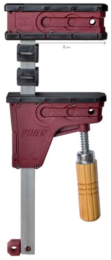 [PI02630] Parallel jaws clamp PRL 400, 30cm, max 4000N