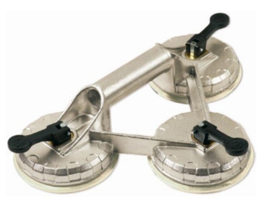 [PI30128] Aluminium triple suction cup silicone VENAL 3, Ø12,3cm, max 100kg