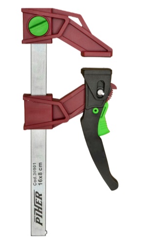 [PI30903] Cranking clamp with plastic jaws, 30cm max 120kg