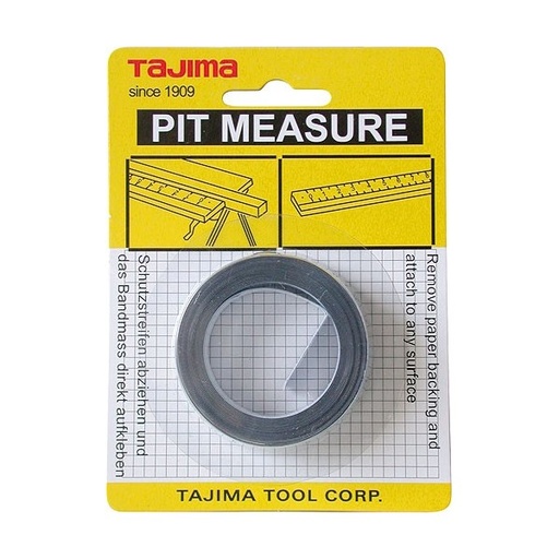 [PIT30R] Adhesive measuring tape 3m x 13mm, scale from right to left