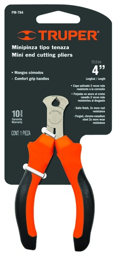 [PM-TN4] End cutting nipper plier 100mm Truper®