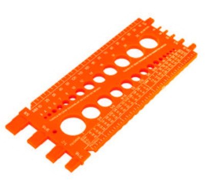 [REGLA-22] Šablons skrūvēm un uzgriežņiem 225mm (diametrs, garums, vītne) Truper®