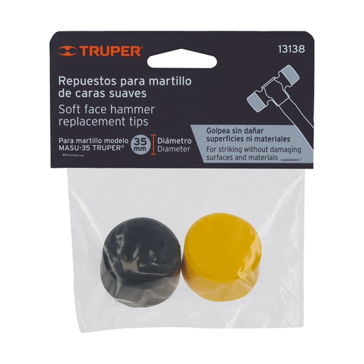 [REP-MASU35] Soft face hammer replacement tips Truper®