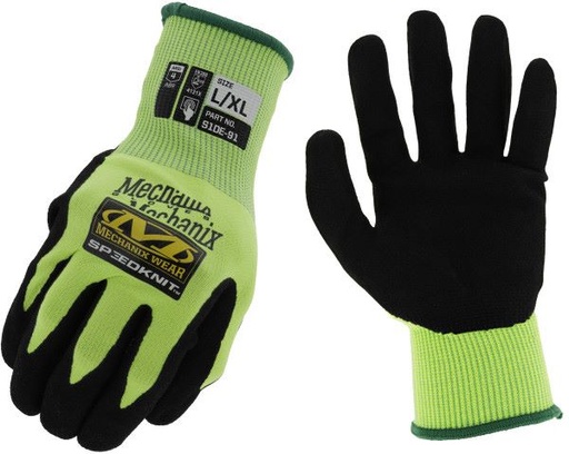 [S1DE-91-010] Safety work gloves Mechanix Hi-Viz SpeedKnit™ Utility size XL