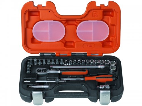 [S290] Muciņu un uzgaļu komplekts 4-13mm 29 gab. 1/4 ”