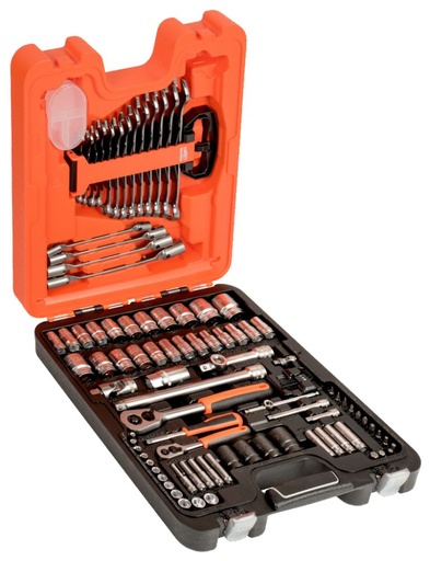 [S87-7] Socket and spanners set 1/4" and 1/2"94 pcs Metric+INCH