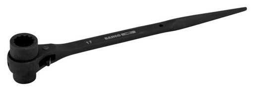 [SC2RM-15-17] Scaffold ratchet wrench SC2RM 15x17mm, conical handle to align the holes of the individual bars, so that the screw can be inserted and fixed