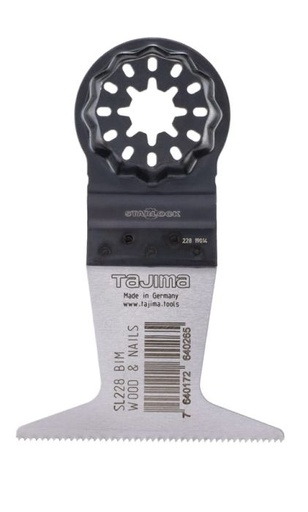 [SL228BIM_50] Geležtė universali Bimetalinė multifunkciniam įrankiui 50x65mm, medienai, Starlock tvirtinimas (50pcs big pack) Tajima