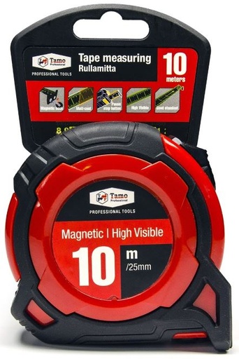[TAM163004] Magnetic measuring tape Tamoline, 10m x 25mm