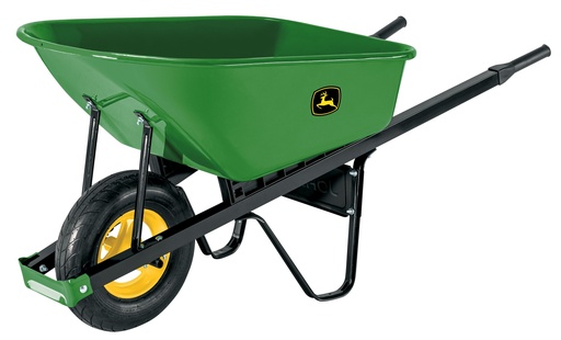 [TM6-SF-G-JD] Professionaalne käru metallist kastiga 100L John Deere®
