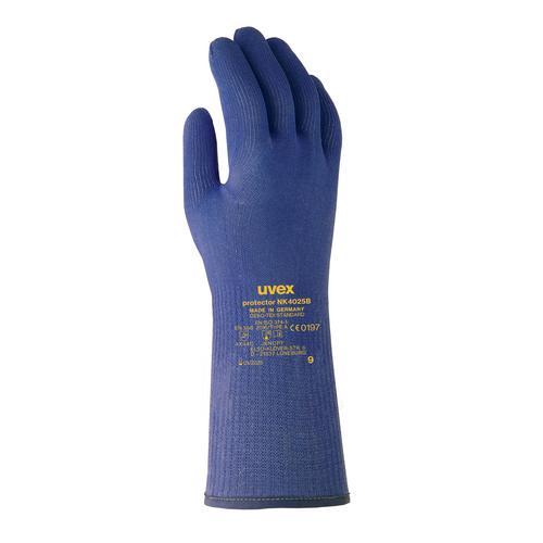 [UV6053610] Apsauginės cheminės pirštinės su C/5 lygio atsparumu pjūviams Uvex Protector Chemical Wet NK4025B. Dydis 10