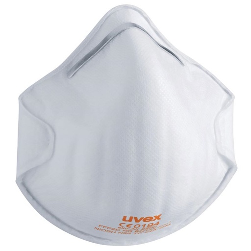 [UV8742201] Face mask silv-Air classic 2200 FFP 2, preformed mask without valve, white, 3 pcs retail pack