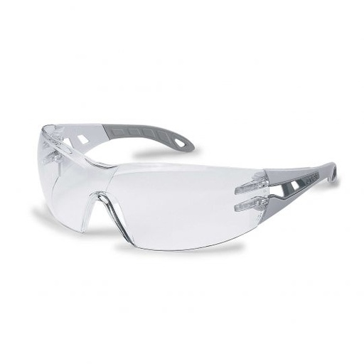 [UV9192215] Safety glasses Uvex Pheos, clear lens, supravision excellence (anfi scratch, anti fog) coating, grey/grey