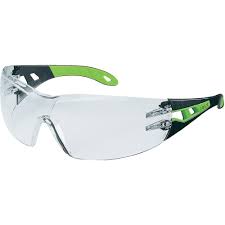 [UV9192225] Apsauginiai akiniai  Uvex Pheos skaidria linze, supravision HC/AF padengimas, juodos/žalios kojelės