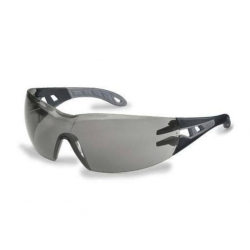 [UV9192285RT] UVEX safety glasses Pheos, gray lens, supravision excellence (anti-fog, anti-scratch) black/grey