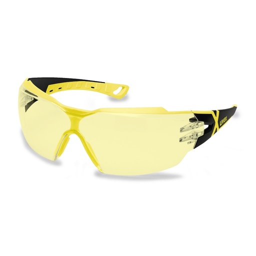 [UV9198285RT] Safety glasses Uvex Pheos CX2 yellow lens, black/yellow - retail package