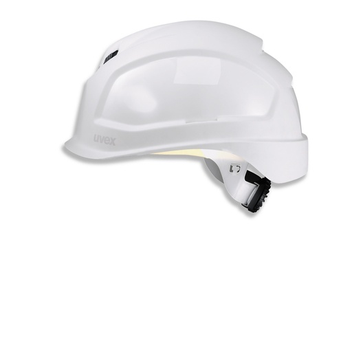 Safety helmet Pheos B-S-WR, White, variable front/back ventilation, 55-61 cm. Textile harnes of 6 straps, short brim