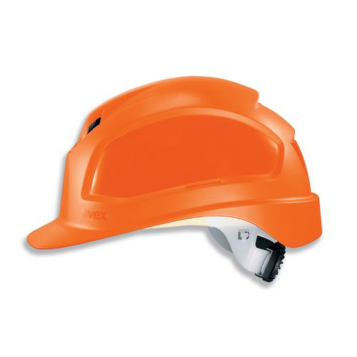 Apsauginis šalmas Uvex Pheos B-WR, oranžinis, ratukinis reguliatorius, priekinė/galinė ventiliacija