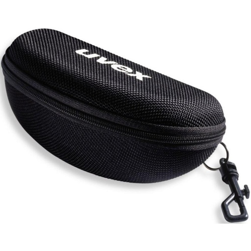 [UV9954600] Zipperpounch spectacle case Uvex, hard, belt loop, snap hook