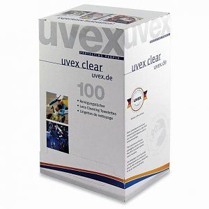 [UV9963005] Servetėlės akinių linzių valymui Uvex, 100vnt, individualiai supakuotos
