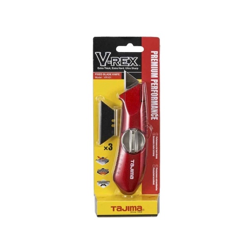 [VR101D/R1] V-REX Cutter/Knife with fixed blade, 12 pcs. in display
