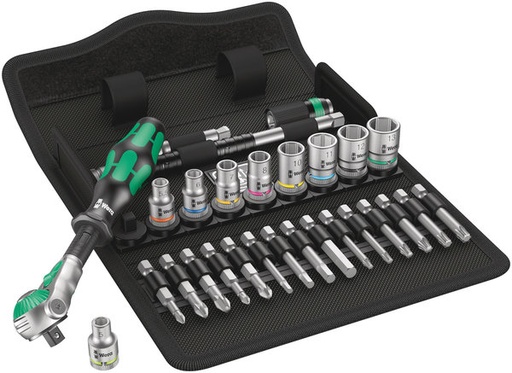 [WE05004016001] Wera Zyklop Speed sprūdatslēgas komplekts, 1/4", metriska 8100 SA 6