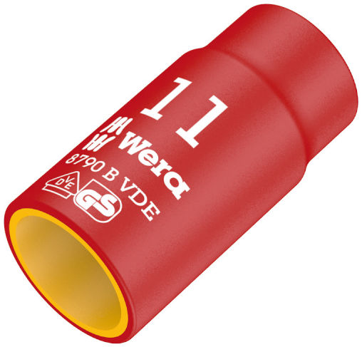 [WE05004951001] Wera VDE Zyklop 3/8" drive socket 7.0 x 46.0 mm