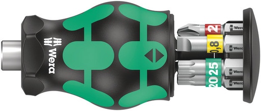 [WE05008873001] Wera Kraftform Kompakt Stubby Magazin screwdriver, 6 bits PH, TORX, SL