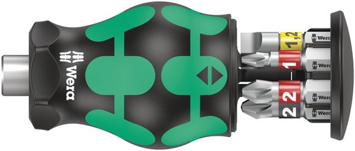 [WE05008874001] Wera Kraftform Kompakt mini kruvikeeraja, 6x PH,PZ, SL otsakud
