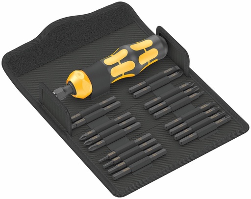 [WE05018110001] Wera Kraftform Kompakt 900 impact screwdriver and bit set, 19pcs
