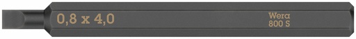 [WE05018140001] Wera 800 S bit for impact screwdriver SL 0,8 x 4,0 x 70 mm