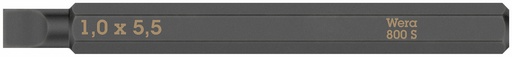 [WE05018142001] Wera 800 S bit for impact screwdriver SL 1,2 x 6,5 x 70 mm