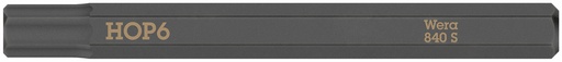 [WE05018153001] Wera 840 S bit for impact screwdriver Hex-Plus 6,0 x 70 mm