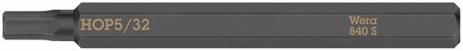 [WE05018155001] Wera 840 S bit for impact screwdriver Hex-Plus 5/32" x 70 mm