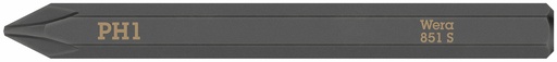 [WE05018160001] Wera 851 S bit for impact screwdriver PH 1 x 70 mm