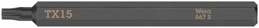 [WE05018166001] Wera 867 S bit for impact screwdriver TORX 15 x 70 mm