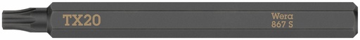[WE05018167001] Wera 867 S bit for impact screwdriver TORX 20 x 70 mm