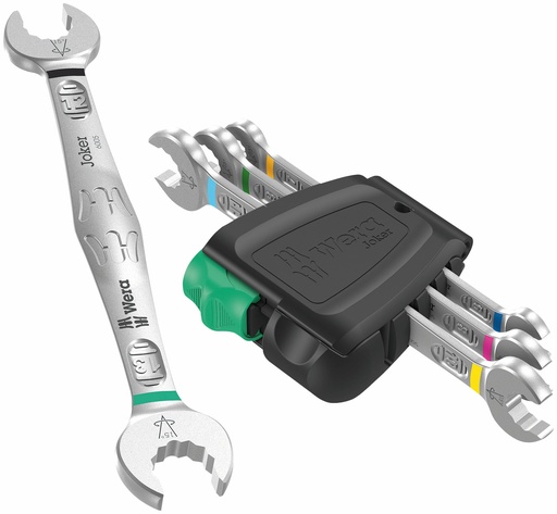 [WE05020314001] Wera 6005 Joker 4 set 1 Double open-ended wrench set 4 pcs 6-13mm