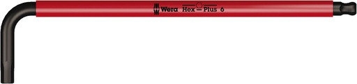 [WE05022612001] Long arm hex key 950 SPKL Hex-Plus SW 6,0 red